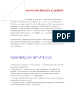 Diferencias Entre Planificación y Gestión Estratégica