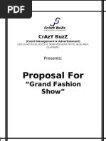 Project: Proposal (Crazy Buzz) MBA