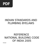 Indian Standards and Plumbing Byelaws