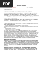 Case Study Worksheet Endocarditis