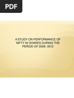 A Study On Performance of Nifty 50 Shares During The PERIOD OF 2009-2012