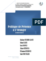 Politique de Presence A L'etranger