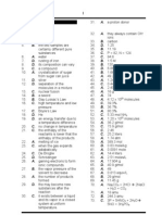 Chemistry Answer Key