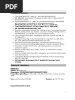 Sample SRM Resume