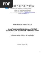 Manual de Codificacion OIT