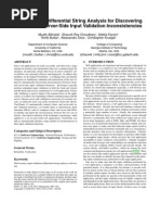 Viewpoints: Differential String Analysis For Discovering Client-And Server-Side Input Validation Inconsistencies