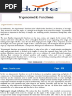 Trigonometric Functions