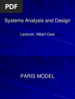 Systems Analysis and Design: Lecturer: Albert Osei