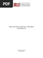 Guia de Indices, Marcas y Llamadas de Auditoria