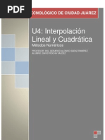 U4-Interpolacion Lineal y Cuadrática