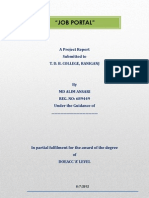 Job Portal Project Report by Alim