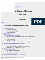 Jacques Maritain - The Range of Reason