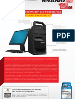 The Lenovo® Thinkstation® E30 Workstation: Powerful. Certified. Manageable