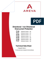 AREVA Directional Over Current Relay MiCOM P12x en TechData