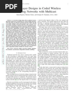 Cross-Layer Designs in Coded Wireless Fading Networks With Multicast