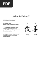 Imlementation of Kaizen in Bearing Industry