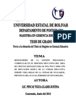 Reingenieria Gestion Pedagogica Ccss