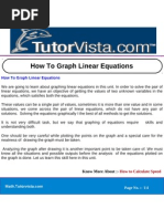 How To Graph Linear Equations