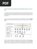 Working Manual of Joomla Template