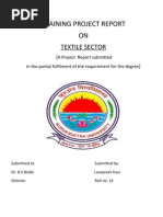 Training Project Report ON: Textile Sector