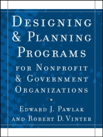 Designing and Planning Programs for Nonprofit and Government Organizations