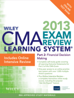 Wiley CMA Learning System Exam Review 2013, Financial Decision Making, Online Intensive Review + Test Bank