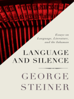 Language and Silence: Essays on Language, Literature, and the Inhuman