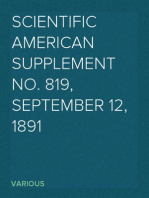 Scientific American Supplement No. 819, September 12, 1891