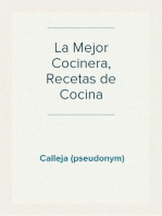 La Mejor Cocinera, Recetas de Cocina