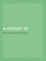 A History of Witchcraft in England from 1558 to 1718