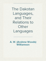 The Dakotan Languages, and Their Relations to Other Languages