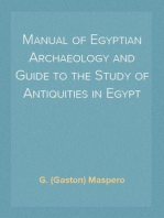 Manual of Egyptian Archaeology and Guide to the Study of Antiquities in Egypt