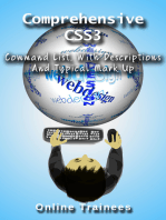 Comprehensive CSS3 Command List, With Descriptions And Typical Mark Up