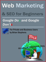 Web Marketing & SEO - Google DOs & Google DON’Ts