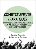 Constituyente ¿Para Qué?: Propuestas Recopiladas Para La Asamblea Nacional Constituyente