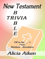 New Testament Bible Trivia From Matthew-Revelation