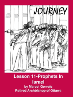 Journey: Lesson 11- Prophets In Israel