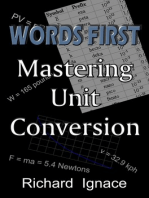 WORDS FIRST: Mastering Unit Conversion