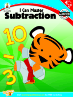 I Can Master Subtraction, Grades K - 2