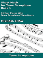 Sheet Music for Tenor Saxophone: Book 1