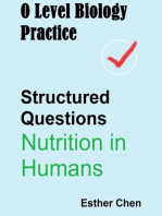 O Level Biology Practice For Structured Questions Nutrition In Humans