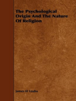 The Psychological Origin And The Nature Of Religion