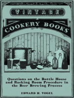 Questions on the Bottle House and Racking Room Procedure in the Beer Brewing Process
