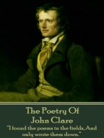 The Poetry Of John Clare: “I found the poems in the fields, And only wrote them down.”