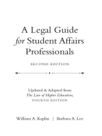 A Legal Guide for Student Affairs Professionals