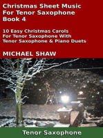 Christmas Sheet Music For Tenor Saxophone: Book 4