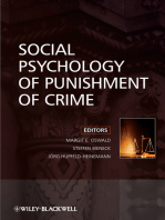 Social Psychology of Punishment of Crime