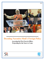 Decoding Narendra Modiâ€™s Foreign Policy: Assessing the First Year in Office; Projecting for the Years to Come