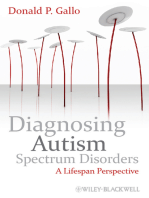 Diagnosing Autism Spectrum Disorders: A Lifespan Perspective