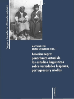 América negra: panorámica actual de los estudios lingüísticos sobre variedades hispanas, portuguesas y criollas